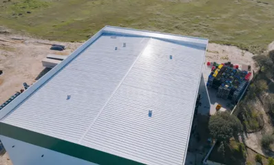 Commercial rooftop preparation in Los Angeles for NeighborSun installation